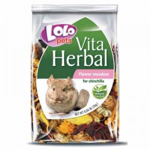 Lolopets vitaherbal snack de flores silvestres para chinchillas