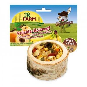 JR FARM Troco de madera relleno de frutas para roedores