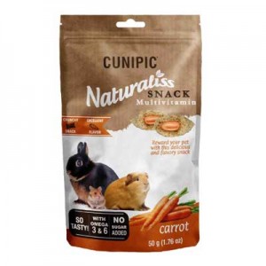 Cunipic Snack naturaliss Zanahoria para roedores, conejos y cobayas