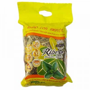 Ribero Heno de Festuca con Menta para conejos y cobayas 500 grs