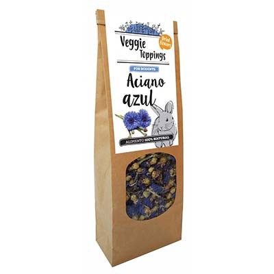 Veggie Toppings Aciano Azul 45 gr para conejos y roedores