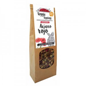 Veggie Toppings Aciano Rojo 45 gr para conejos y roedores