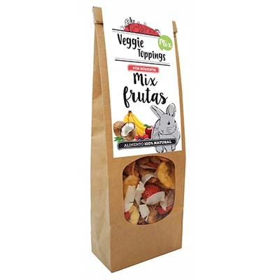 Veggie Toppings Mix de Frutas 125 gr para conejos y roedores