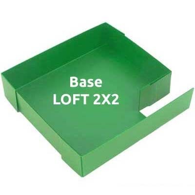 CagesCubes - Base Coroplast para LOFT de 2X2 para jaulas CyC