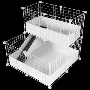 CagesCubes - Jaula CyC Deluxe Compact 2X2 con Loft 2X1