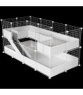 CagesCubes - Jaula CyC Deluxe TUNNEL-FUN (2X4 + Loft 2X1 - Loft 2X1)