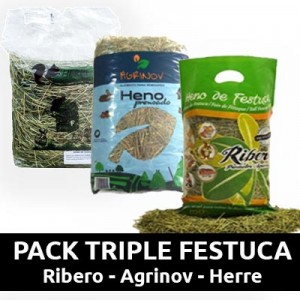 PACK - RIBERO HENO para conejos, cobayas y roedores