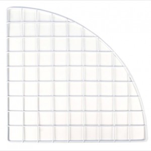 CagesCubes - Panel QUARTER ROUND blanco de 35.5 x 35.5 Cms (1 ud)