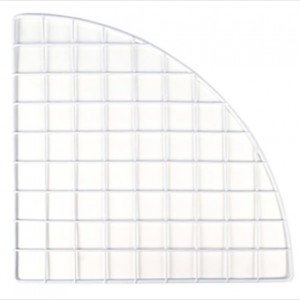 CagesCubes - Panel QUARTER ROUND BLANCO de 35.5 x 35.5 Cms (1 ud)