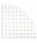 CagesCubes - Panel QUARTER ROUND BLANCO de 35.5 x 35.5 Cms (1 ud)