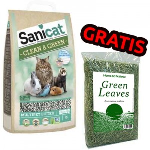 Sanicat Lecho de Papel Clean & Green para conejos y roedores