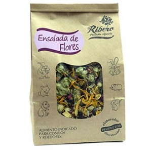 Ribero Ensalada de Flores gourmet para conejos y roedores