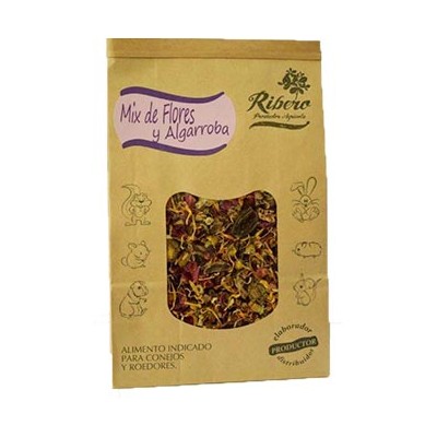 Ribero Mix de Flores y Algarroba para conejos y roedores