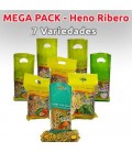 MEGAPACK - RIBERO HENO 7 variedades para conejos, cobayas y roedores