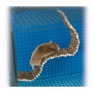 Trixie Escalera flexible de madera para hamsters y ratones