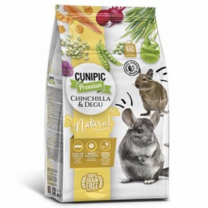 Cunipic Alimento Premiun sin cereales para Chinchillas y Degús