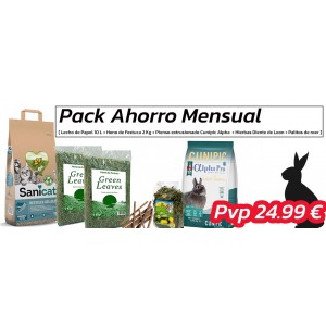 Pack Ahorro para Conejo - Con Pienso Cunipic Alpha Pro