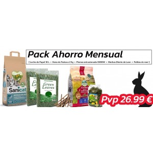 Pack Ahorro para Conejo - Con Pienso Oxbow Essentials