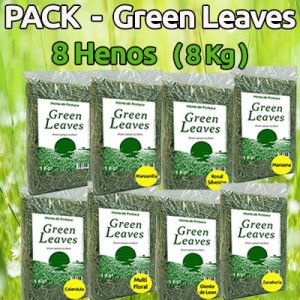 MEGAPACK - GREEN LEAVES HENO CON 8 VARIEDADES