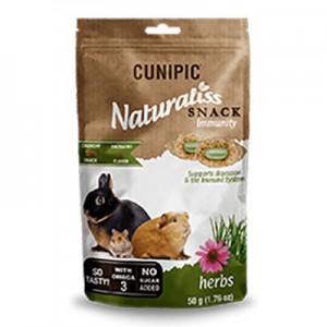 Cunipic Snack naturaliss Immunity Herbs para conejos y roedores