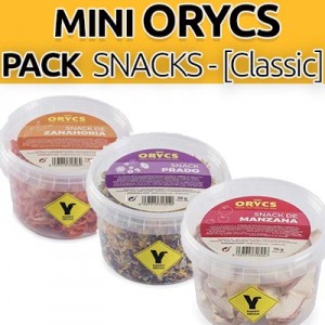 Pack MiniOrycs Snacks [Classic] - para conejos y roedores
