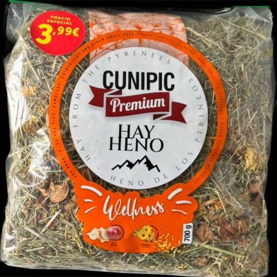 Cunipic Heno Wellness de Festuca con manzana y calendula