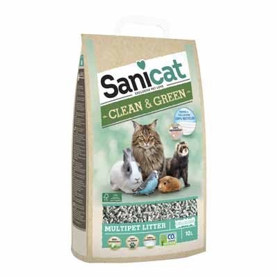 Sanicat Lecho de Papel Clean & Green para conejos y roedores