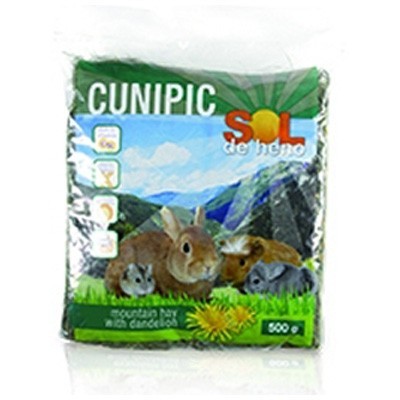 Cunipic Sol de Heno con diente de Leon para roedores 500 gr