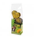 JR FARM Snack Grainless Mini Corazones de Calendula para conejos y roedores