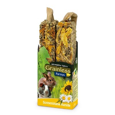 JR FARM Barritas FARMY´S Grainless Light con girasol y manzanilla para roedores