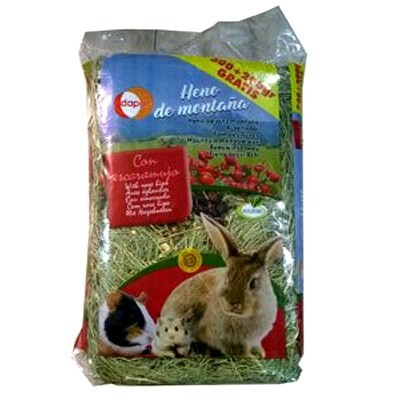 Dapac Heno Sierra de Gredos de Escaramujo para roedores 500 gr + 200 gr Gratis