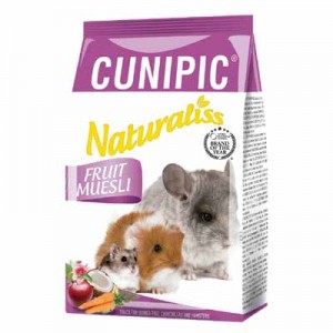 Cunipic naturaliss snack fruit muesli para chinchillas y roedores