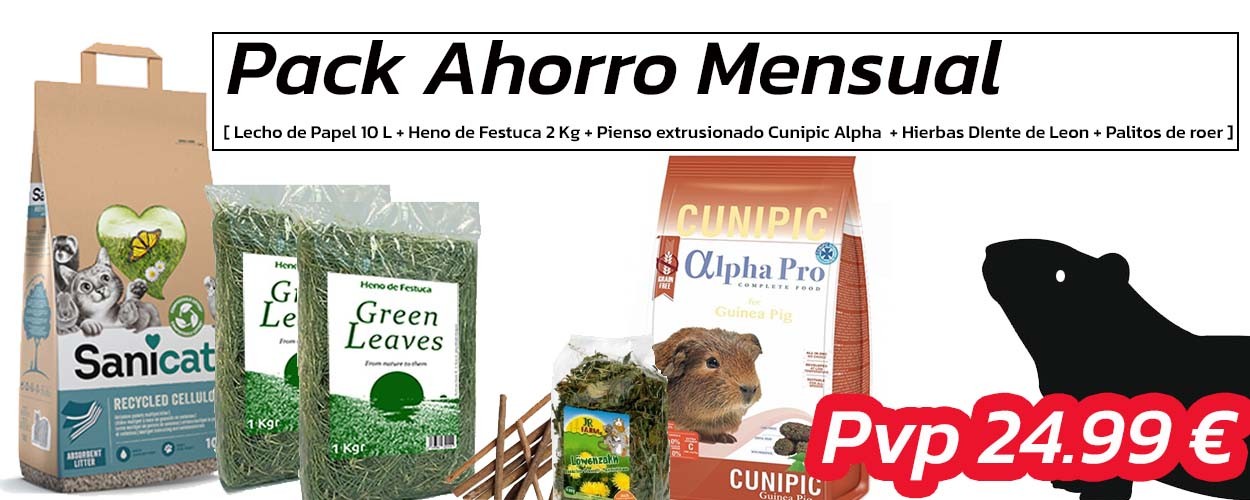 Pack Ahorro COBAYA - CUNIPIC ALPHA PRO 1.75 Kg