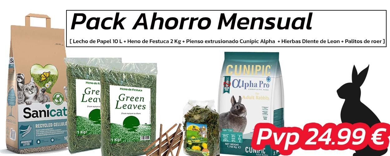 Pack Ahorro CONEJO - CUNIPIC ALPHA PRO 1.75 Kg