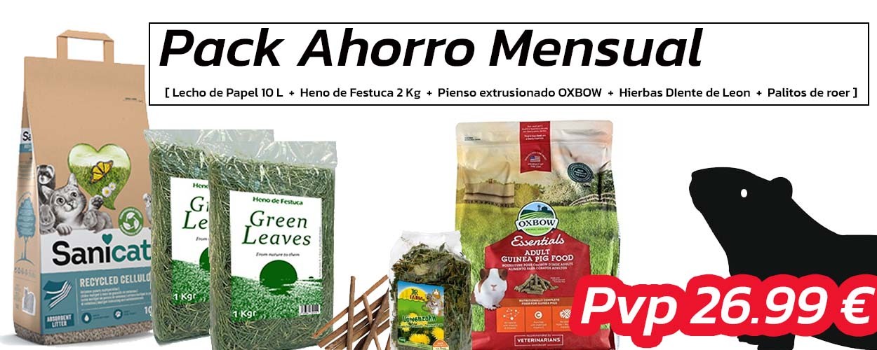 Pack Ahorro COBAYA - OXBOW ESSENTIALS 2.25 Kg